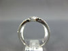 ESTATE LARGE .63CT DIAMOND 18KT WHITE GOLD 3D LOVE KNOT FUN RING