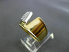 ESTATE LARGE .25CT DIAMOND 18K WHITE & YELLOW GOLD TRIANGLE TRILLION RING #22095