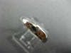 ESTATE 14KT WHITE GOLD 3D CLASSIC PLAIN WEDDING ANNIVERSARY 4MM RING BAND