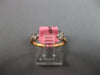 ESTATE .28CT FANCY LIGHT PINK DIAMOND 18K YELLOW GOLD DOUBLE SOLITAIRE LOVE RING
