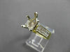 ESTATE WIDE 1.60CT DIAMOND 18KT TWO TONE GOLD SEMI MOUNT ENGAGEMENT RING #10870