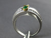 WIDE 1.62CT DIAMOND & AAA EMERALD PLATINUM & 18KT YELLOW GOLD INFINITY LOVE RING