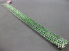 EXTRA LARGE 15.57CT AAA TSAVORITE 18KT WHITE GOLD 3D MULTI ROW TENNIS BRACELET