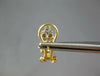 ESTATE 1.72CT DIAMOND & AAA OPAL 14KT 2 TONE GOLD SQUARE FLOWER CLIP ON EARRINGS