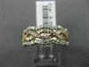 WIDE .59CT DIAMOND 14KT WHITE & ROSE GOLD 3D MULTI ROW INFINITY ANNIVERSARY RING