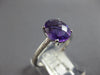 1.82CT DIAMOND & AAA AMETHYST 18KT WHITE GOLD OVAL & ROUND FRIENDSHIP LOVE RING