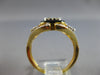 LARGE 1.23CT DIAMOND & ENAMEL 14KT YELLOW 3D GOLD ROUND CLUSTER SQUARE FUN RING