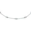 .20CT DIAMOND 14KT WHITE GOLD 3D CLASSIC ROUND BEZEL BY THE YARD LOVE BRACELET