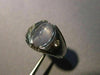 ESTATE WIDE 2.45CT DIAMOND & STAR SAPPHIRE 14K WHITE GOLD ETOILE MENS RING 25407