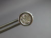 ESTATE .28CT DIAMOND 14KT WHITE GOLD ROUND INVISIBLE BEZEL CLUSTER STUD EARRINGS