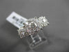 ANTIQUE LARGE 1.50CT DIAMOND 14KT WHITE GOLD CLUSTER FRIENDSHIP PROMISE RING