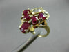 ANTIQUE 2.85CT ROUND DIAMOND & RUBY 14KT YELLOW GOLD 3D CROWN SOLITARE LOVE RING