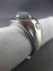 ESTATE LARGE 9.50CT DIAMOND & AAA STAR SAPPHIRE 14KT WHITE GOLD MENS RING #26279