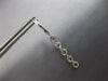 .60CT DIAMOND & AAA SAPPHIRE 14K WHITE GOLD MULTI FLOWER HUGGIE HANGING EARRINGS