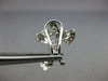 .80CT DIAMOND 14K WHITE GOLD 3D MULTI HEART LEAF BRANCH CLIP ON HANGING EARRINGS