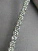 ESTATE 7.30CTW DIAMOND 14KT WHITE GOLD SQUARE LINE TENNIS BRACELET 7.50" #21554