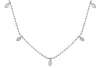 ESTATE 1.0CT DIAMOND 14KT WHITE GOLD 3D CLASSIC BY THE YARD FUN LOVE NECKLACE