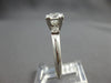 ANTIQUE LARGE .69CT DIAMOND PLATINUM 3 STONE FILIGREE 3D ENGAGEMENT RING #28020