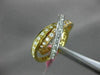 ESTATE LARGE 2.21CT DIAMOND 18K TRI COLOR GOLD ETERNITY TRINITY ANNIVERSARY RING