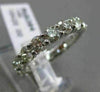 ESTATE 2.69CT DIAMOND 14KT WHITE GOLD SHARED PRONG CLASSIC ETERNITY WEDDING RING