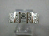ESTATE .96CTW EMERALD ROUND DIAMOND WEDDING ANNIVERSARY 14K GOLD RING 6.5M 10893