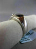ESTATE WIDE .97CT DIAMOND & AAA TANZANITE 14K WHITE GOLD 3D TRILLION ETOILE RING