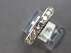 .75CT DIAMOND 14KT WHITE GOLD 4MM CLASSIC ROUND CHANNEL WEDDING ANNIVERSARY RING