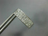 LARGE 1.56CT DIAMOND 14KT WHITE GOLD 3D PRINCESS INVISIBLE HUGGIE EARRINGS #1674
