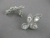 ESTATE LARGE 5.41CTW DIAMOND 14K WHITE GOLD MARQUISE PEAR HALO EARRINGS VVS 2409