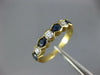 .70CT DIAMOND & AAA SAPPHIRE 14K YELLOW GOLD 7 STONE SEMI BEZEL ANNIVERSARY RING