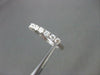 ESTATE .63CT DIAMOND 14KT WHITE GOLD 9 STONE CLASSIC ANNIVERSARY RING 2mm #20132
