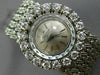 ANTIQUE LARGE 1.08CT OLD MINE DIAMOND 18KT WHITE GOLD SWISS LADIES WATCH #26262