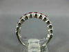 WIDE 1.70CT DIAMOND & AAA RUBY 18KT WHITE GOLD 3D 3 ROW WEDDING ANNIVERSARY RING