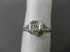 ANTIQUE .20CT OLD MINE DIAMOND 14K WHITE GOLD 3D FILIGREE ENGAGEMENT RING 10181