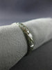 ANTIQUE .30CT ROUND DIAMOND 18K WHITE GOLD MILGRAIN FILIGREE ETERNITY RING #9256