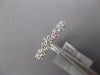ESTATE 1.10CT DIAMOND 18KT WHITE GOLD 3D CLASSIC MULTI FLOWER ETERNITY LOVE RING