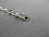 ESTATE 1.0CT ROUND DIAMOND & AAA SAPPHIRE 14KT WHITE GOLD BAMBOO BRACELET #22487