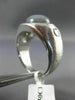 ESTATE LARGE 9.50CT DIAMOND & AAA STAR SAPPHIRE 14KT WHITE GOLD MENS RING #26279