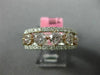 ESTATE WIDE 2.51CT WHITE & PINK DIAMOND 18KT WHITE & ROSE GOLD ANNIVERSARY RING
