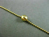 ESTATE LONG 14KT YELLOW GOLD BEAD BY THE YARD ITALIAN DIAMOND CUT NECKLACE 24937