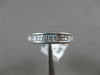ESTATE .90CT PRINCESS & BAGUETTE DIAMOND 14KT WHITE GOLD ANNIVERSARY RING #1217