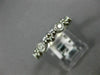 ESTATE .36CT DIAMOND 14K WHITE GOLD 3D FLOWER FILIGREE WEDDING ANNIVERSARY RING
