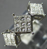 .75CT DIAMOND 14KT WHITE GOLD PRINCESS 3D PAST PRESENT FUTURE ANNIVERSARY RING