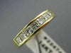 ESTATE .86CT DIAMOND 14K YELLOW GOLD 3D PRINCESS CHANNEL ANNIVERSARY RING #22474