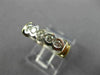 ESTATE .35CT DIAMOND 14K TWO TONE GOLD 3D 5 STONE BEZEL ANNIVERSARY RING #3766