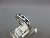 .48CT DIAMOND & AAA SAPPHIRE 18K WHITE GOLD ROUND SEMI ETERNITY ANNIVERSARY RING