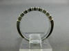 ESTATE .50CT DIAMOND 14KT WHITE GOLD 9 STONE SEMI BEZEL ETOILE ANNIVERSARY RING