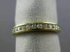 ESTATE .36CT DIAMOND 14K YELLOW GOLD 3D CLASSIC CHANNEL ANNIVERSARY RING #21683