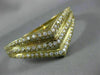 ESTATE LARGE 4.75CT DIAMOND 18K YELLOW GOLD CLASSIC WONDER WOMAN BANGLE BRACELET