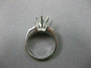 ESTATE .35CT DIAMOND PLATINUM 3D ROUND SEMI MOUNT ENGAGEMENT RING F/G VVS #21096